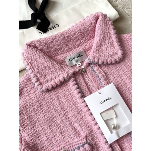CHANEL 25P Woven Cardigan - Pink CHANEL 25P Woven Cardigan - Pink