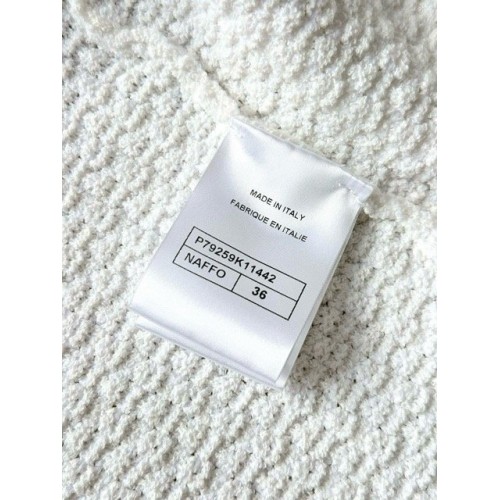 CHANEL 25P Woven Cardigan - White CHANEL 25P Woven Cardigan - White