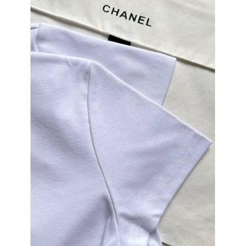 CHANEL 25S Bow Print Short Sleeves CHANEL 25S Bow Print Short Sleeves