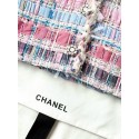 CHANEL 25S Chanel Style Pink Braided Glass Button Vest Camisole CHANEL 25S Chanel Style Pink Braided Glass Button Vest Camisole