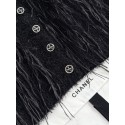 CHANEL 25S Feather Cardigan - Black