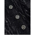 CHANEL 25S Feather Cardigan - Black