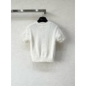 CHANEL 25S Feather Cardigan - White CHANEL 25S Feather Cardigan - White