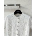 CHANEL 25S Feather Cardigan - White CHANEL 25S Feather Cardigan - White