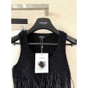 CHANEL 25S Feather Vest - Black
