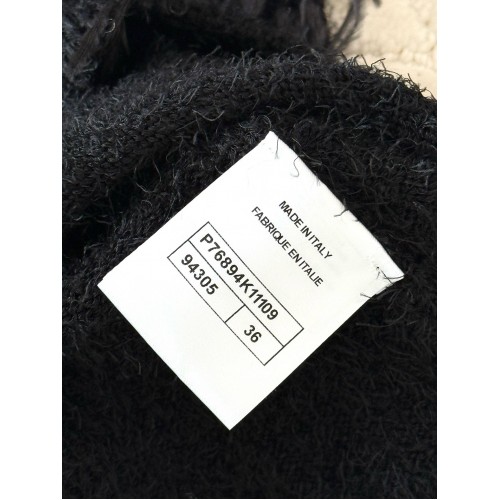 CHANEL 25S Feather Vest - Black