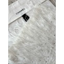 CHANEL 25S Feather Vest - White CHANEL 25S Feather Vest - White