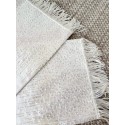 CHANEL 25S Scale Beaded Tassel White Jeans