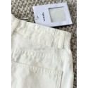 CHANEL 25S Scale Beaded Tassel White Jeans