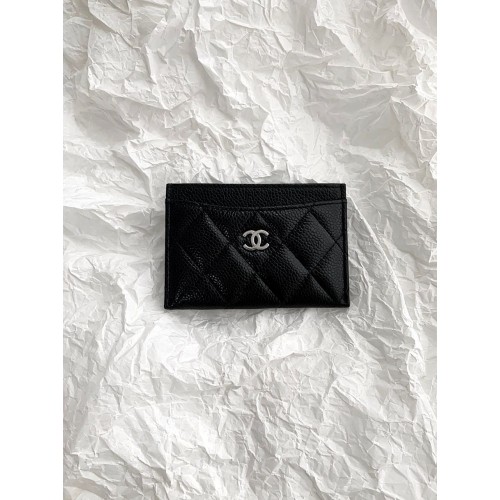 CHANEL Card Holder - Black Caviar