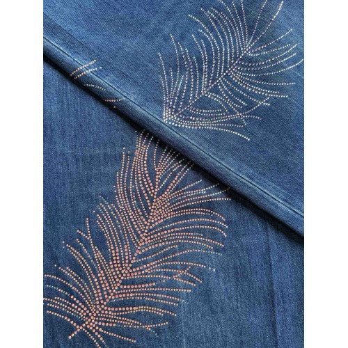 CHANEL Feather Leaf Rhinestone Jeans Cost CHANEL Feather Leaf Rhinestone Jeans Cost