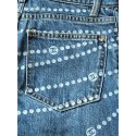 CHANEL Pearl Printed Jeans - Blue CHANEL Pearl Printed Jeans - Blue