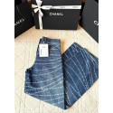 CHANEL Pearl Printed Jeans - Blue CHANEL Pearl Printed Jeans - Blue
