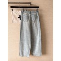 CHANEL Pearl Printed Jeans - Grey and Light Blue CHANEL Pearl Printed Jeans - Grey and Light Blue