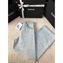 CHANEL Pearl Printed Jeans - Grey and Light Blue CHANEL Pearl Printed Jeans - Grey and Light Blue