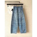 CHANEL Pearl Printed Jeans - Light Blue CHANEL Pearl Printed Jeans - Light Blue