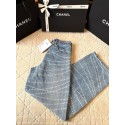 CHANEL Pearl Printed Jeans - Light Blue CHANEL Pearl Printed Jeans - Light Blue