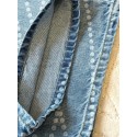 CHANEL Pearl Printed Jeans - Light Blue CHANEL Pearl Printed Jeans - Light Blue