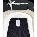 CHANEL Sequined Knitted Short Skin - Black CHANEL Sequined Knitted Short Skin - Black