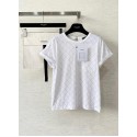 CHANEL Short Sleeved Shirt with a Logo Design - White CHANEL Short Sleeved Shirt with a Logo Design - White