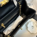 CHANEL Small Kelly Handbag - Black Calfskin