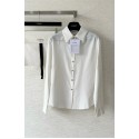 CHANEL Women Long Sleeve Blouse - White CHANEL Women Long Sleeve Blouse - White