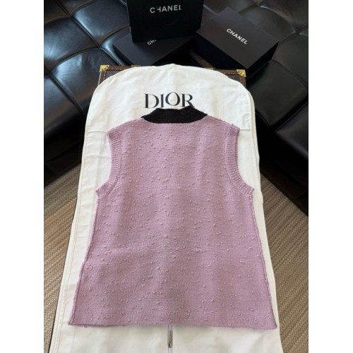 CHANEL2024FW Sleeveless Cardigan - Pink