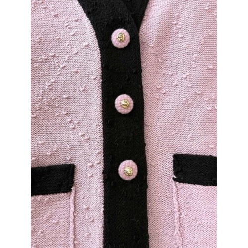 CHANEL2024FW Sleeveless Cardigan - Pink CHANEL2024FW Sleeveless Cardigan - Pink