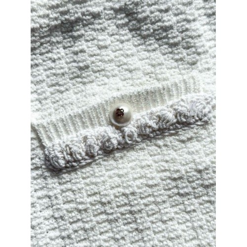 CHANEL25P Pearl Ribbon Skirt - White CHANEL25P Pearl Ribbon Skirt - White