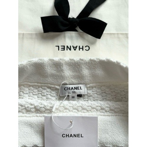 CHANEL25P Pearl Ribbon Skirt - White CHANEL25P Pearl Ribbon Skirt - White