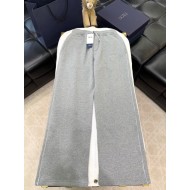 DIOR 2024FW Embroidered Grey Sweatpants