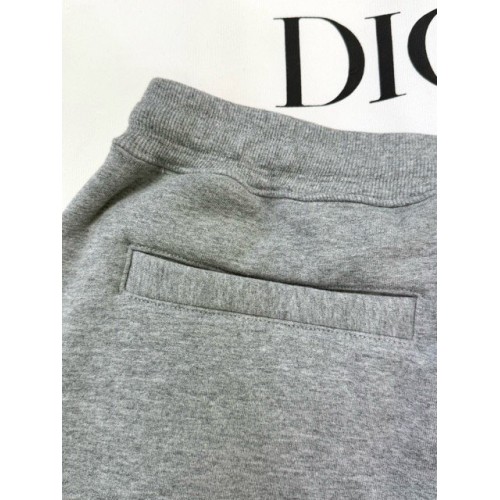 DIOR 2024FW Embroidered Grey Sweatpants