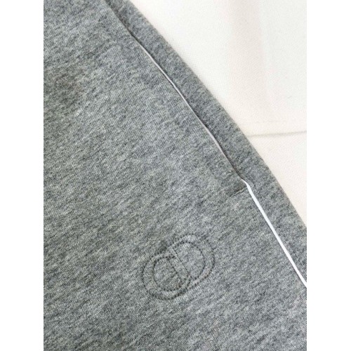 DIOR 2024FW Embroidered Grey Sweatpants