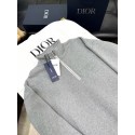 DIOR 2024FW Embroidered Grey Sweatshirt DIOR 2024FW Embroidered Grey Sweatshirt