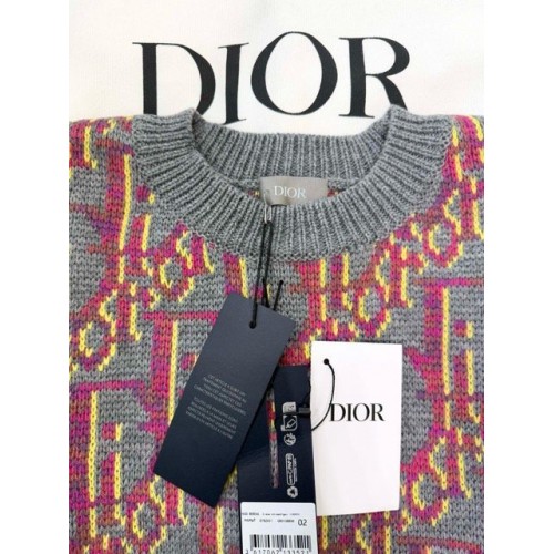 DIOR 2024FW Monogram Knitted Sweater DIOR 2024FW Monogram Knitted Sweater