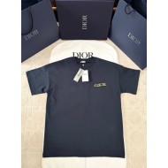 DIOR 2025SS Apple Snake Embroidery Round Neck Short Sleeve