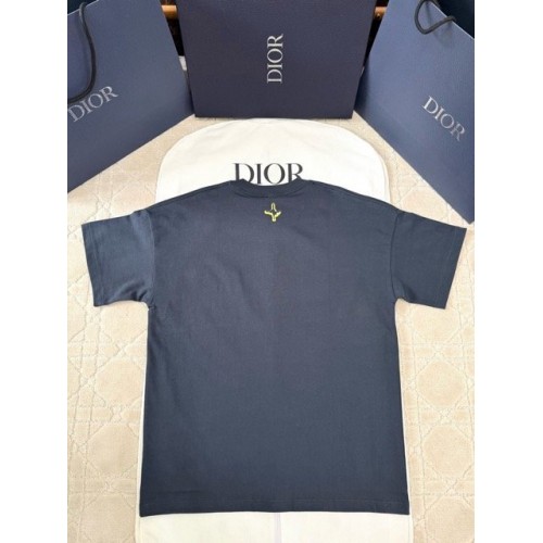 DIOR 2025SS Apple Snake Embroidery Round Neck Short Sleeve