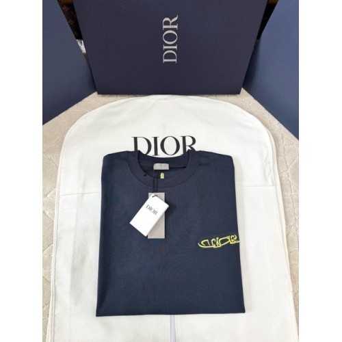 DIOR 2025SS Apple Snake Embroidery Round Neck Short Sleeve DIOR 2025SS Apple Snake Embroidery Round Neck Short Sleeve