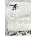DIOR 2025SS Early Spring Floral Embroidery Knitted Long Sleeve - White