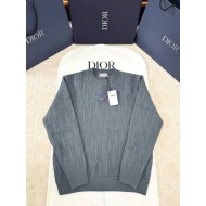 DIOR 2025SS Early Spring Series Jacquard Wool Knitted Pullover