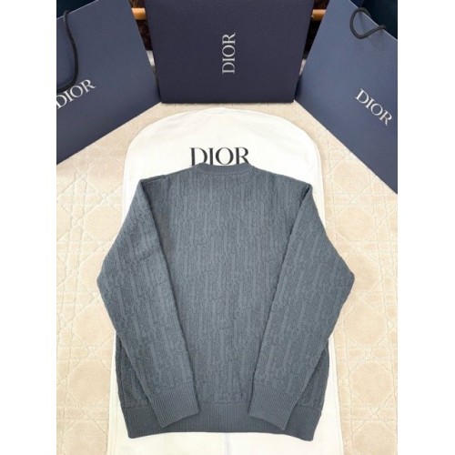 DIOR 2025SS Early Spring Series Jacquard Wool Knitted Pullover
