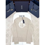DIOR 2025SS Letter Overlay Jacquard Pullover