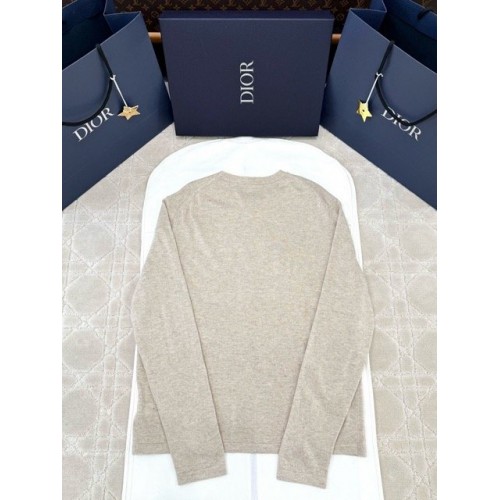 DIOR 2025SS Letter Overlay Jacquard Pullover