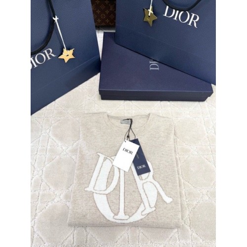 DIOR 2025SS Letter Overlay Jacquard Pullover DIOR 2025SS Letter Overlay Jacquard Pullover