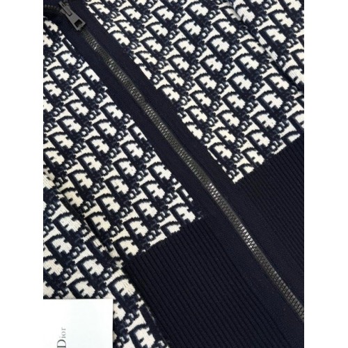 DIOR 2025SS Limited Edition Monogram Knitted Double-sided Pure Wool Jacket DIOR 2025SS Limited Edition Monogram Knitted Double-sided Pure Wool Jacket