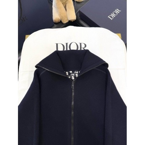 DIOR 2025SS Limited Edition Monogram Knitted Double-sided Pure Wool Jacket DIOR 2025SS Limited Edition Monogram Knitted Double-sided Pure Wool Jacket