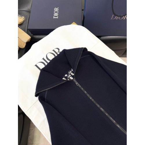 DIOR 2025SS Limited Edition Monogram Knitted Double-sided Pure Wool Jacket DIOR 2025SS Limited Edition Monogram Knitted Double-sided Pure Wool Jacket