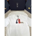DIOR 2025SS Snake Letter Embroidered Short Sleeve - White DIOR 2025SS Snake Letter Embroidered Short Sleeve - White