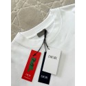 DIOR 2025SS Snake Letter Embroidered Short Sleeve - White DIOR 2025SS Snake Letter Embroidered Short Sleeve - White