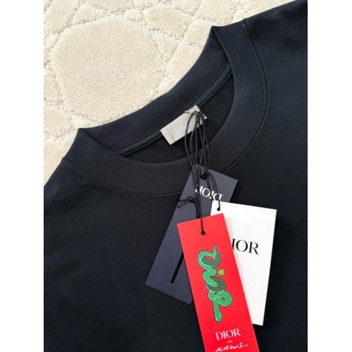 DIOR 2025SS Snake Letter Embroidered Short Sleeve DIOR 2025SS Snake Letter Embroidered Short Sleeve